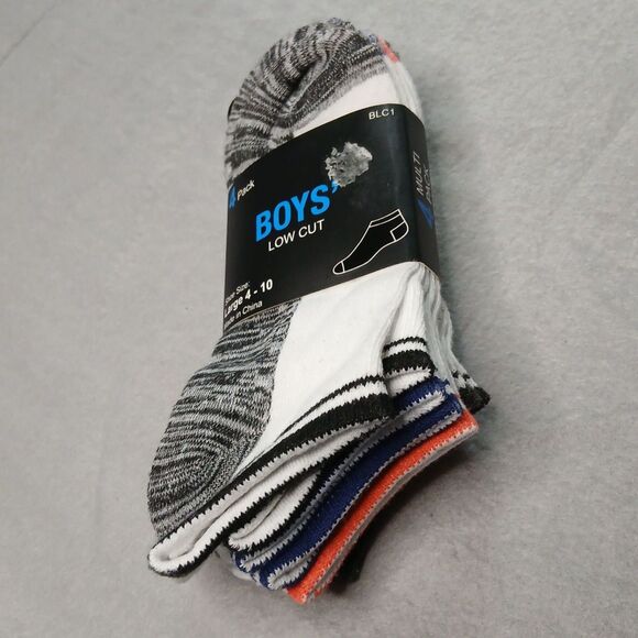 4pr Gildan Low Cut Socks Moisture Wicking Mulit Color Spandex NWT Boys sz: 3-10 - Picture 5 of 5